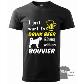   Flandriai Bouvier póló - Bouvier des Flandres póló - Kutyás póló - Egyedi Feliratos póló