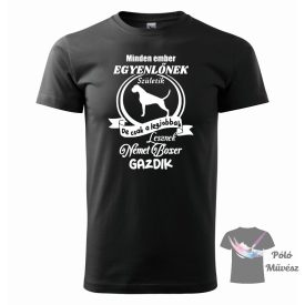   Német Boxer póló - Boxer pulcsi - Kutyás póló - Egyedi Feliratos póló