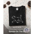 Brüsszeli Griffon strasszos póló - Brussels Griffon póló - Kutyás póló kristályokkal - Egyedi Feliratos póló