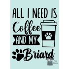 Briard póló - Berger de Brie póló - Kutyás póló - Egyedi Feliratos póló