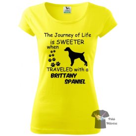  Brittany Spániel póló - Spánieles póló - Kutyás póló - Egyedi Feliratos póló