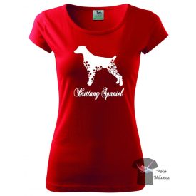   Brittany Spániel póló - Spánieles póló - Kutyás póló - Egyedi Feliratos póló