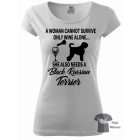 Orosz Fekete Terrier póló - Black Russian Terrier pulcsi - Kutyás póló - Egyedi Feliratos póló