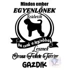 Orosz Fekete Terrier póló - Black Russian Terrier pulcsi - Kutyás póló - Egyedi Feliratos póló