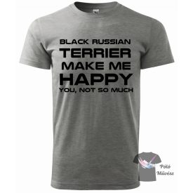   Orosz Fekete Terrier póló - Black Russian Terrier pulcsi - Kutyás póló - Egyedi Feliratos póló