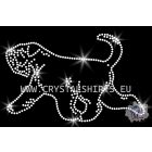 Orosz Fekete Terrier strasszos póló - Black Russian Terrier pulcsi - Kutyás póló kristályokkal - Egyedi Feliratos póló