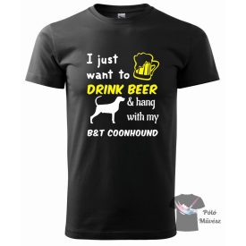   Black and Tan Coonhound póló - Kutyás póló - Egyedi Feliratos póló