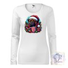 Karácsonyi Bullmasztiff póló - Bullmastiff póló - Kutyás póló - Egyedi Feliratos póló