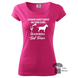   Bullterrier póló - Bull Terrier póló - Kutyás póló - Egyedi Feliratos póló