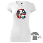 Karácsonyi Bullterrier póló - Bull Terrier póló - Kutyás póló - Egyedi Feliratos póló