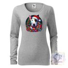 Karácsonyi Bullterrier póló - Bull Terrier póló - Kutyás póló - Egyedi Feliratos póló