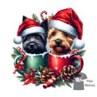 Karácsonyi Cairn Terrier póló - Cairn Terrier pulóver - Kutyás póló - Egyedi Feliratos póló