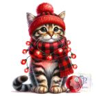 Karácsonyi Cicás póló - Macska póló - Cicás pulcsi - Egyedi Póló