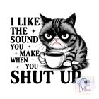 I like the sound Cicás póló - Macska póló - Cicás pulcsi - Egyedi Póló