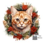 Karácsonyi Cicás póló - Macska póló - Cicás pulcsi - Egyedi Póló