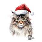 Karácsonyi Cicás póló - Macska póló - Cicás pulcsi - Egyedi Póló