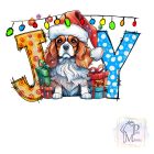 Karácsonyi Cavalier King Charles Spániel póló - Spánieles póló - Kutyás póló - Egyedi Feliratos póló