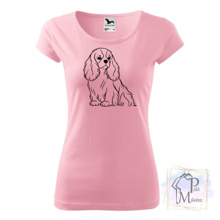 Cavalier King Charles Spániel póló - Spánieles póló - Kutyás póló - Egyedi Feliratos póló