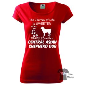   Central Asian Shepherd póló - Közép Ázsiai Juhászkutya (KÁJ) pulcsi - Kutyás póló - Egyedi Feliratos póló