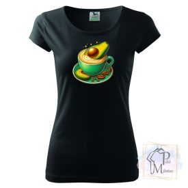  Latte Avocado Kávés póló - Kávé póló - Vicces póló - Egyedi Feliratos Póló