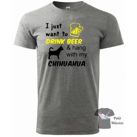   Csivava póló - Chihuahua póló - Kutyás póló - Egyedi Feliratos póló