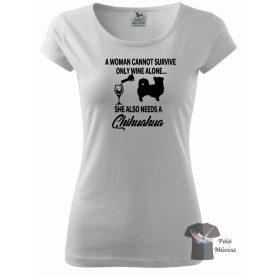   Csivava póló - Chihuahua póló - Kutyás póló - Egyedi Feliratos póló