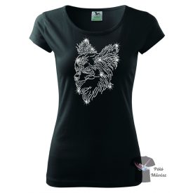   Csivava strasszos póló - Chihuahua póló - Kutyás póló kristályokkal - Egyedi Feliratos póló