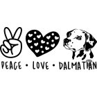 Dalmata póló - Dalmatian póló - Kutyás póló - Egyedi Feliratos póló