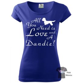   Dandie Dinmont Terrier póló - Kutyás póló - Egyedi Feliratos póló