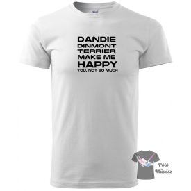   Dandie Dinmont Terrier póló - Kutyás póló - Egyedi Feliratos póló