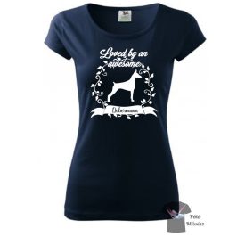   Dobermann póló - Doberman póló - Kutyás póló - Egyedi Feliratos póló