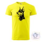 Dobermann póló - Doberman póló - Kutyás póló - Egyedi Feliratos póló