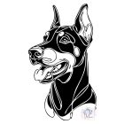 Dobermann póló - Doberman póló - Kutyás póló - Egyedi Feliratos póló