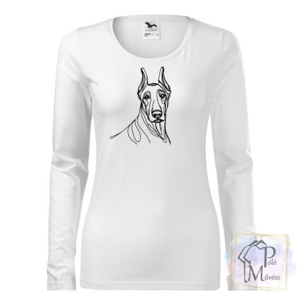 Dobermann póló - Doberman póló - Kutyás póló - Egyedi Feliratos póló