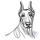 Dobermann póló - Doberman póló - Kutyás póló - Egyedi Feliratos póló