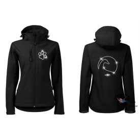   Donaueschingen strasszos softshell kabát - Kutyás kabát kristályokkal - Egyedi Feliratos póló