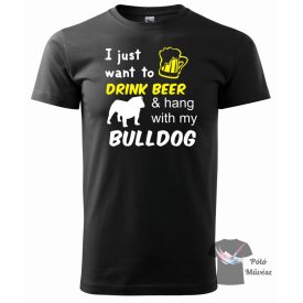   Angol Bulldog póló - Bulldog póló - Kutyás póló - Egyedi Feliratos póló