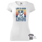 Angol Bulldog póló - Bulldog póló - Kutyás póló - Egyedi Feliratos póló