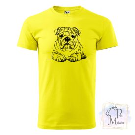   Angol Bulldog póló - Bulldog póló - Kutyás póló - Egyedi Feliratos póló
