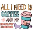 Angol Cocker Spániel póló - Spánieles póló - Kutyás póló - Egyedi Feliratos póló