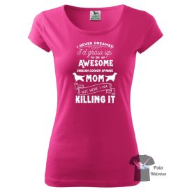   Angol Cocker Spániel póló - Spánieles póló - Kutyás póló - Egyedi Feliratos póló