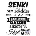 Angol Cocker Spániel póló - Spánieles póló - Kutyás póló - Egyedi Feliratos póló