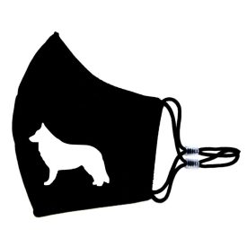   Svájci Fehér Juhászkutya - Kutyás Maszk, Mosható textil szájmaszk