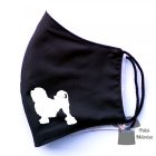 Lowchen maszk - Kutyás Maszk, Mosható textil szájmaszk