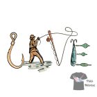 Horgász póló - Horgász pulcsi - Halas Póló - Egyedi póló 