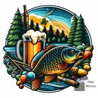 Ponty Horgász póló - Horgász pulcsi - Halas Póló - Egyedi póló 