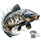 Ponty Horgász póló - Horgász pulcsi - Halas Póló - Egyedi póló 