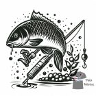 Ponty Horgász póló - Horgász pulcsi - Halas Póló - Egyedi póló 