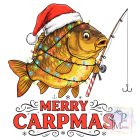 Merry Carpmas Póló - Ponty Horgász póló - Horgász pulcsi - Halas Póló - Egyedi póló 