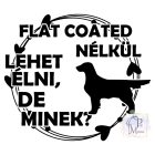 Flat Coated Retriever póló - Kutyás póló - Egyedi Feliratos póló